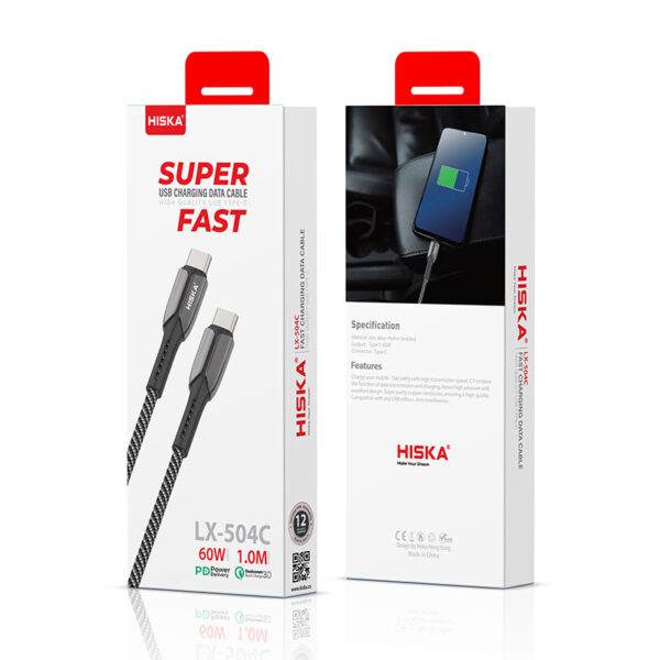 کابل تبدیل USB-C هیسکا مدل LX-504 طول 1 متر