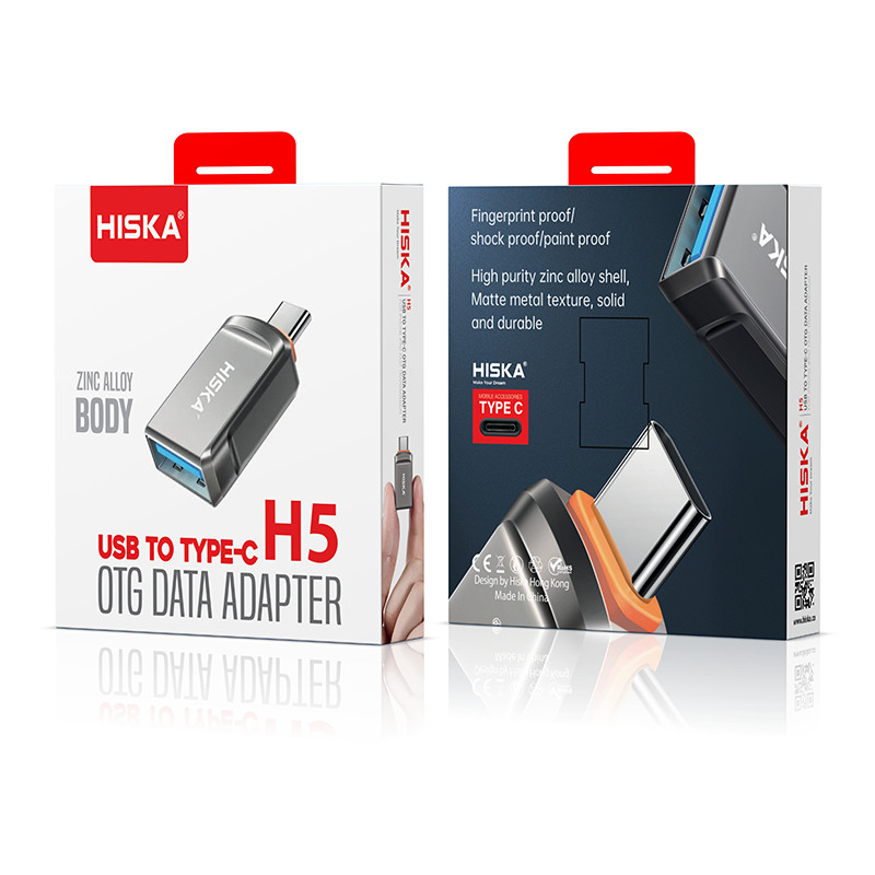 مبدل USB 3.0 OTG به USB -c هیسکا مدل H5