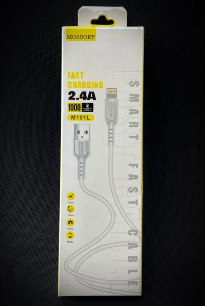 کابل تبدیل USB به لایتنینگ موسوری مدل M101L 2.4A طول 1 متر