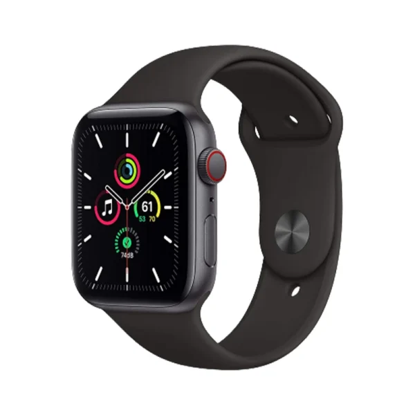 ساعت استوک هوشمند اپل واچ سری SE مدل 44mm Aluminum Case with Sport silicone Band